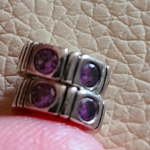 Authentic PANDORA purple spacers